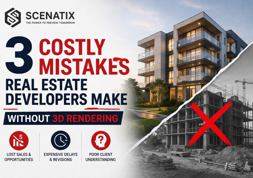 3 Costly Mistakes Real Estate Developers Make Without 3D Rendering