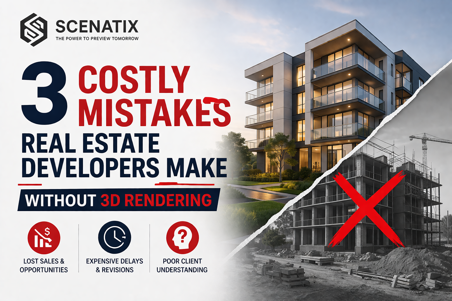 3 Costly Mistakes Real Estate Developers Make Without 3D Rendering